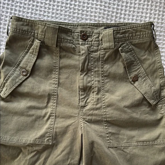 NWT Banana Republic Barrel Leg Olive Green Pants - Picture 7 of 7